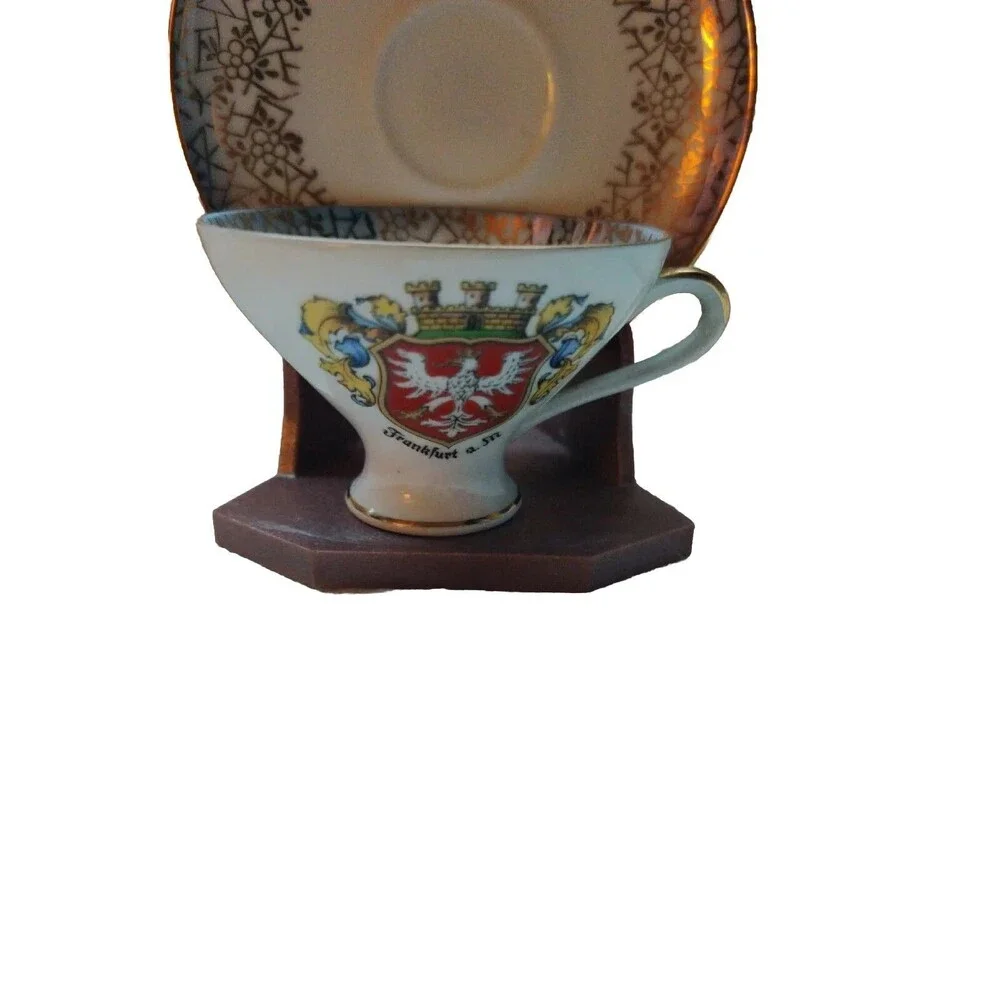 Vintage Porcelain Demitasse Cup & Saucer Arzberg Frankfurt